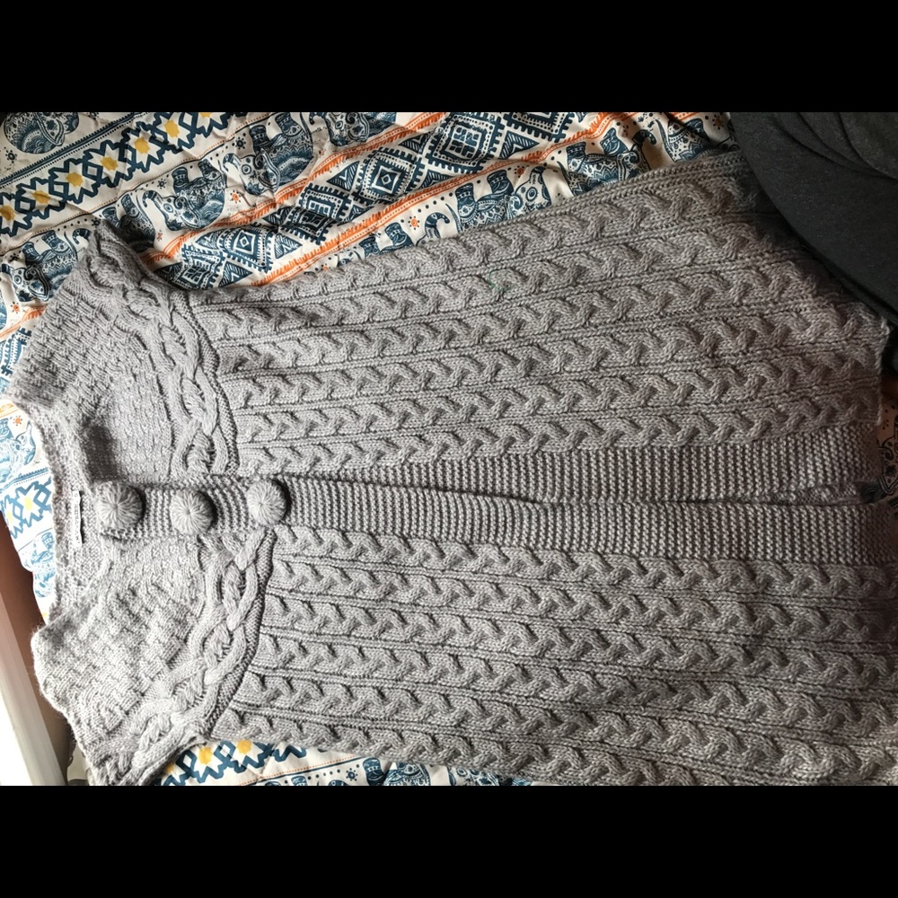 Gray cardigan size small